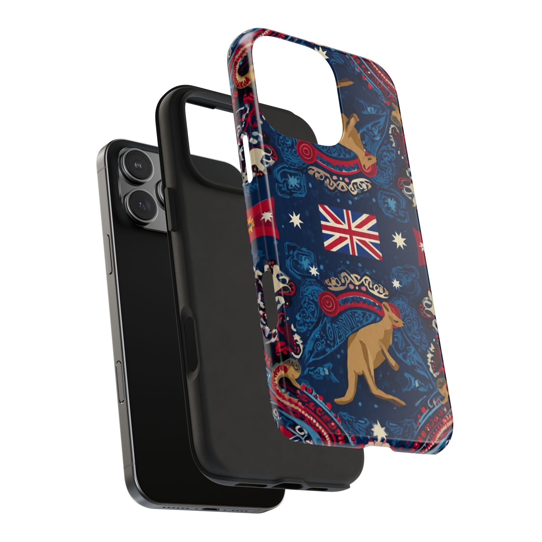Australian Kangaroo Flag Tough Phone Case - Protective Patriotic iPhone Cover